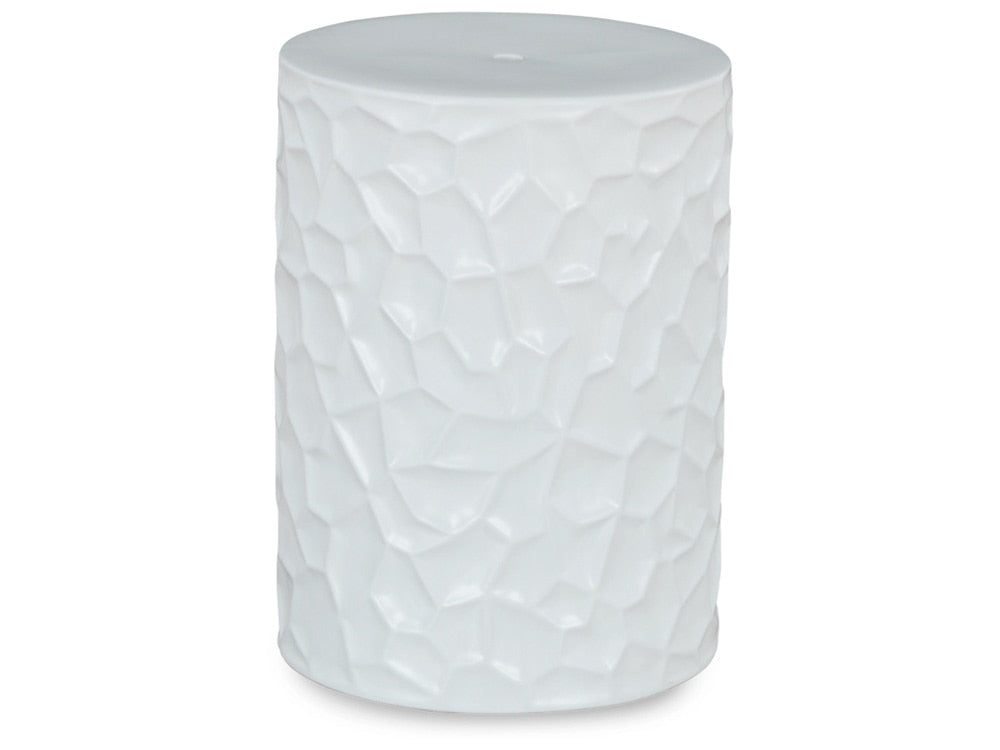 Signature Design by Ashley - Jungrove Stool in White - A3000633 veiw 1