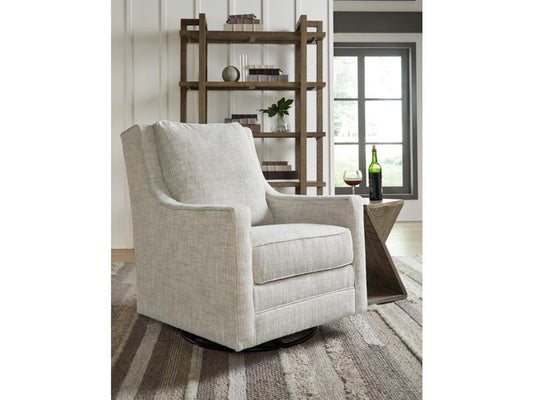 Signature Design by Ashley - Kambria Swivel Glider Accent Chair in Fog - A3000265 veiw 2