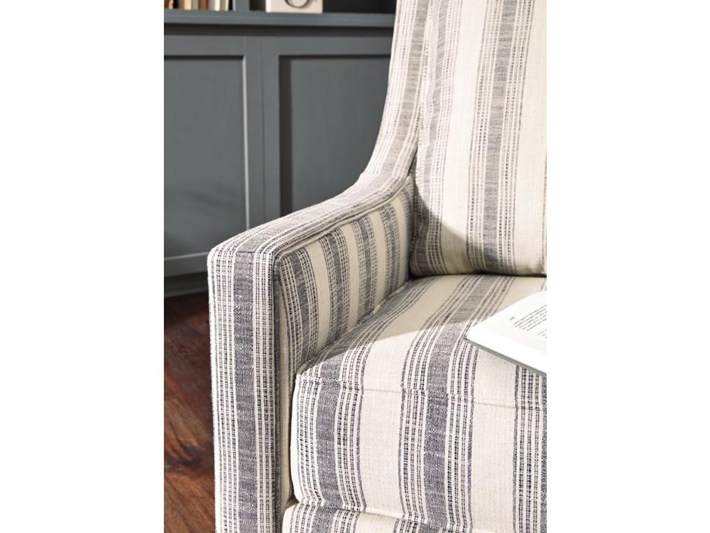 Signature Design by Ashley - Kambria Swivel Glider Accent Chair in Ivory/Black - A3000207 veiw 4