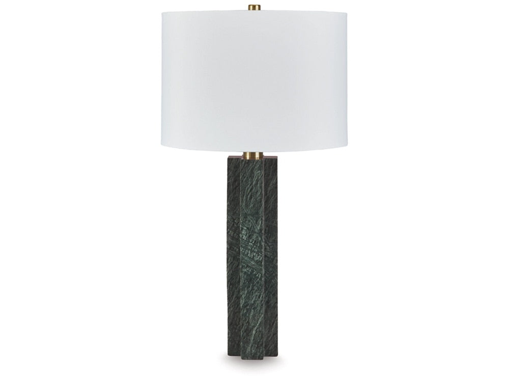 Signature Design by Ashley - Keegan Marble Table Lamp in Green - L429084 veiw 1