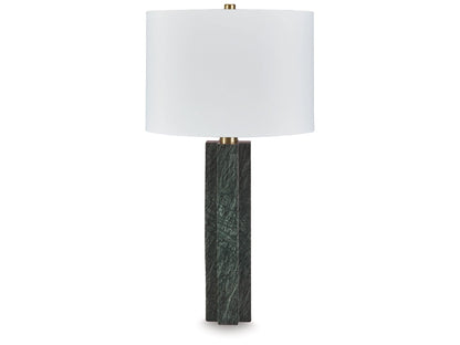 Signature Design by Ashley - Keegan Marble Table Lamp in Green - L429084 veiw 1