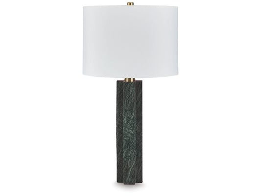 Signature Design by Ashley - Keegan Marble Table Lamp in Green - L429084 veiw 1