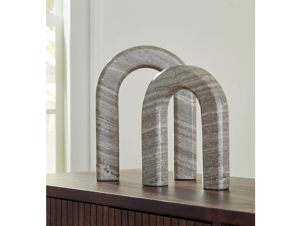 Signature Design by Ashley - Keithton Sculpture Set (Set of 2) in Taupe - A2000618 veiw 2