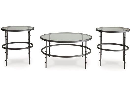 Signature Design by Ashley - Kellyco Occasional Table (Set of 3) in Gunmetal - T246-13 veiw 1