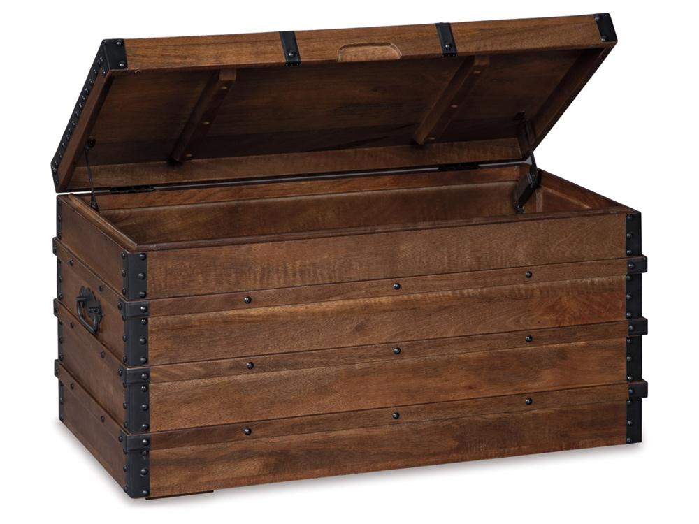 Signature Design by Ashley - Kettleby Storage Trunk in Brown - A4000096 veiw 3