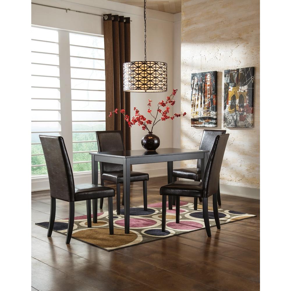 Signature Design by Ashley - Kimonte Dining Table And 4 Chairs in DarkBrown veiw 1