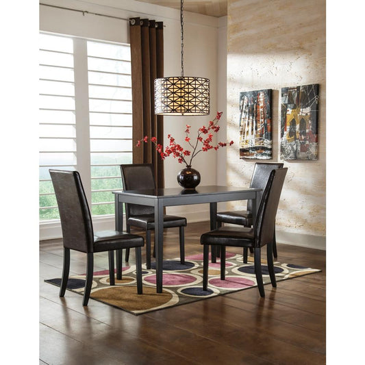 Signature Design by Ashley - Kimonte Dining Table And 4 Chairs in DarkBrown veiw 1