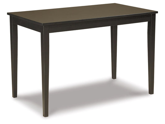 Signature Design by Ashley - Kimonte Rectangular Dining Room Table in DarkBrown - D250-25 veiw 1