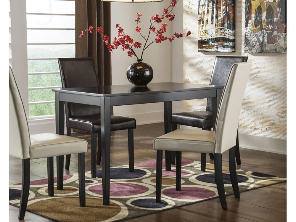Signature Design by Ashley - Kimonte Rectangular Dining Room Table in DarkBrown - D250-25 veiw 2