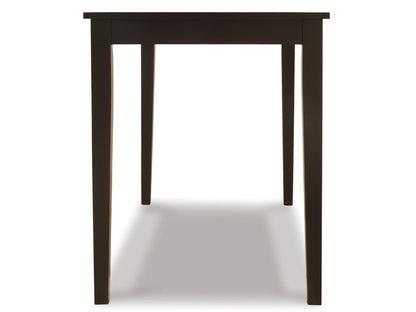 Signature Design by Ashley - Kimonte Rectangular Dining Room Table in DarkBrown - D250-25 veiw 3