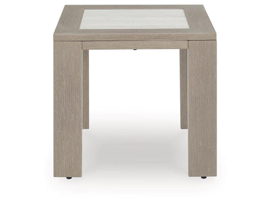 Signature Design by Ashley - Kimpton Isle Outdoor Square End Table in Brown - P704-702 veiw 1