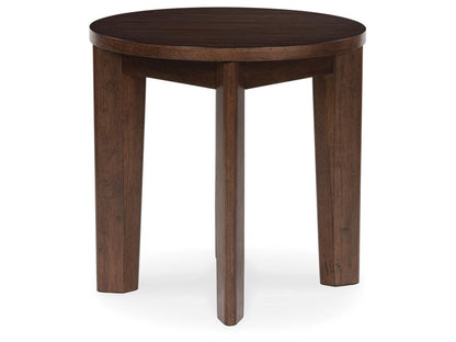Signature Design by Ashley - Korestone 2 Round End Table in Dark Brown - T657-6 veiw 1
