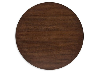 Signature Design by Ashley - Korestone 2 Round End Table in Dark Brown - T657-6 veiw 4