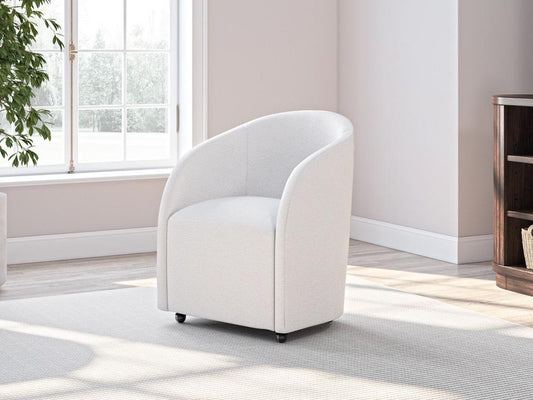 Signature Design by Ashley - Korestone Home Office Desk Chair in White - H687-01A veiw 2