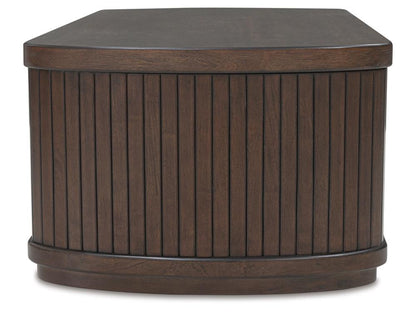 Signature Design by Ashley - Korestone Lift Top Cocktail Table in Dark Brown - T679-9 veiw 4