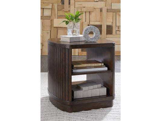 Signature Design by Ashley - Korestone Square End Table in Dark Brown - T679-2 veiw 2