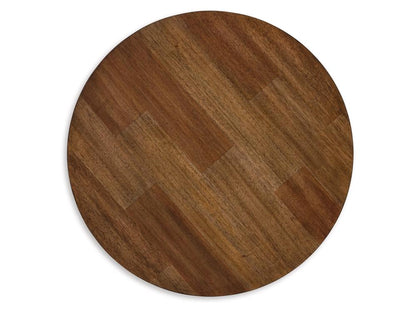 Signature Design by Ashley - Kraeburn Round End Table in Brown/Black - T624-6 veiw 3