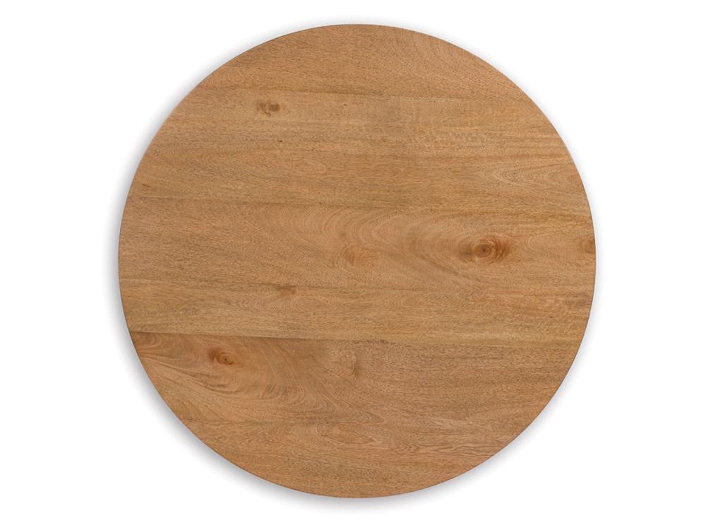 Signature Design by Ashley - Kristiland Round End Table in Light Brown - T674-6 veiw 4