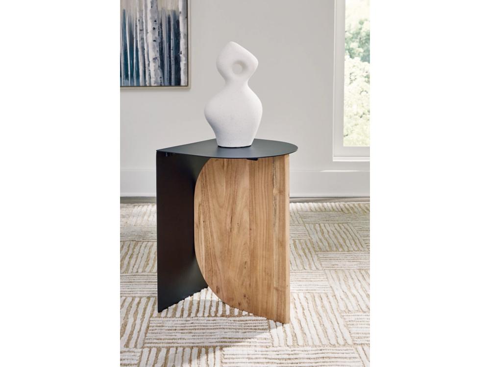 Signature Design by Ashley - Ladgate Accent Table in Black/Natural - A4000628 veiw 2