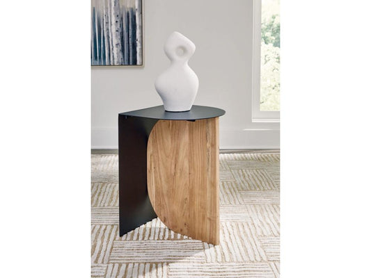 Signature Design by Ashley - Ladgate Accent Table in Black/Natural - A4000628 veiw 2
