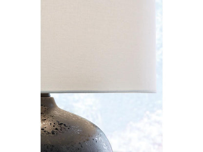 Signature Design by Ashley - Ladstow Ceramic Table Lamp in Black - L123894 veiw 3