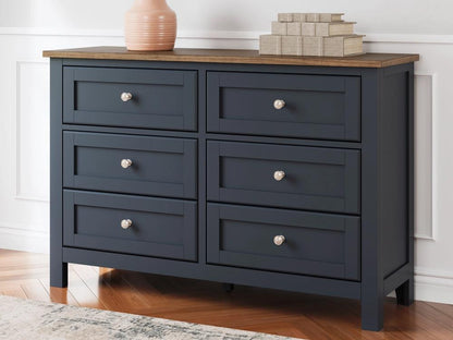 Signature Design by Ashley - Landocken Dresser in Brown/Blue - B414-21 veiw 2