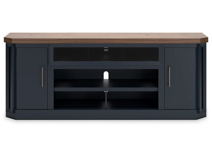 Signature Design by Ashley - Landocken Xl Tv Stand W/Fireplace Option in Brown/Blue - W402-68 veiw 1
