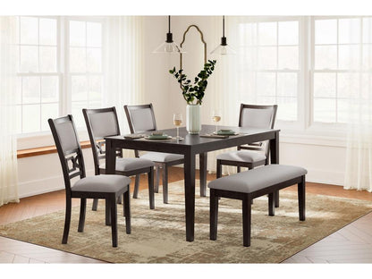 Signature Design by Ashley - Langwest Dining Room Table (Set of 6) in Brown - D422-325 veiw 2