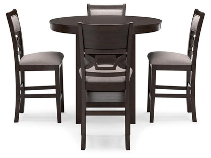 Signature Design by Ashley - Langwest Drm Counter Table (Set of 5) in Brown - D422-223 veiw 1