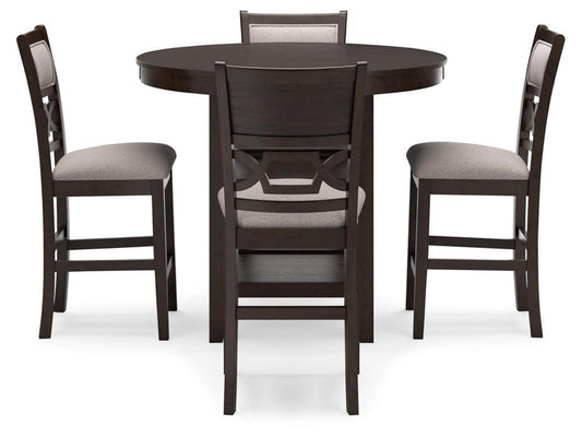 Signature Design by Ashley - Langwest Drm Counter Table (Set of 5) in Brown - D422-223 veiw 1