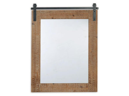 Signature Design by Ashley - Lanie Accent Mirror in Antique Brown - A8010223 veiw 1