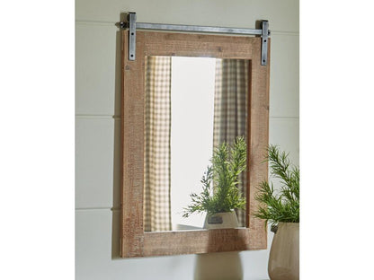 Signature Design by Ashley - Lanie Accent Mirror in Antique Brown - A8010223 veiw 2