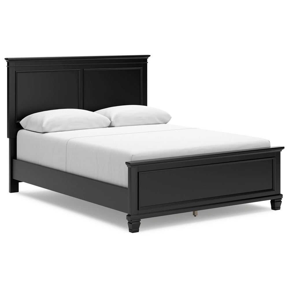 Signature Design by Ashley - Lanolee Queen Panel Bed in Black veiw 1