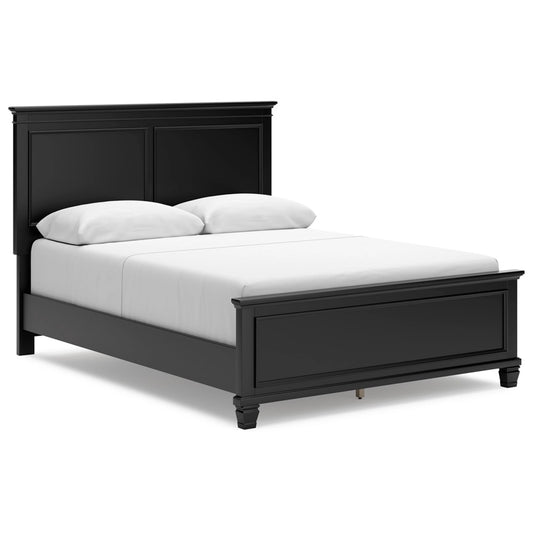 Signature Design by Ashley - Lanolee Queen Panel Bed in Black veiw 1