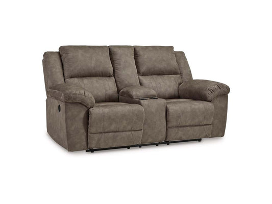 Signature Design by Ashley - Laresview Dbl Rec Loveseat W/Console in Fossil - 3720394 veiw 1