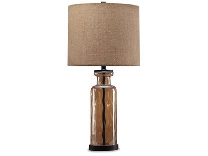 Signature Design by Ashley - Laurentia Glass Table Lamp in Champagne - L431414 veiw 1