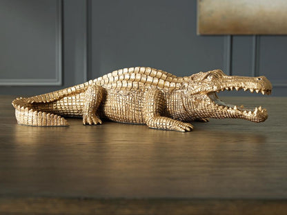 Signature Design by Ashley - Lauretman Sculpture in Antique Gold Finish - A2000765 veiw 2