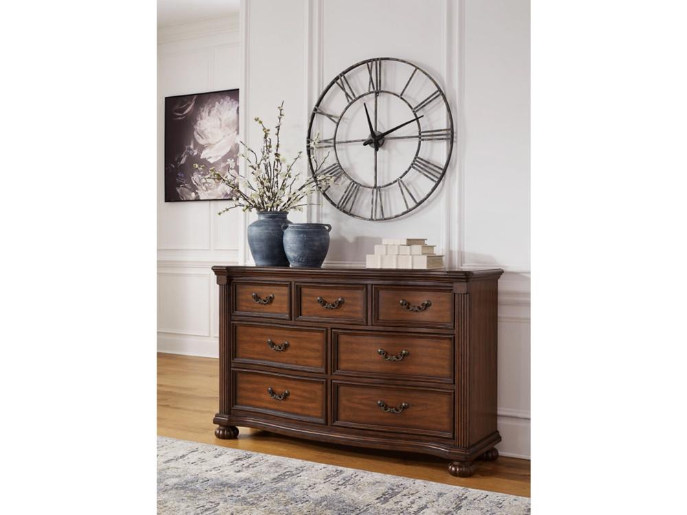 Signature Design by Ashley - Lavinton Dresser in Brown - B764-31 veiw 2