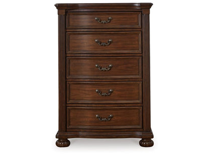 Signature Design by Ashley - Lavinton Five Drawer Chest in Brown - B764-46 veiw 1