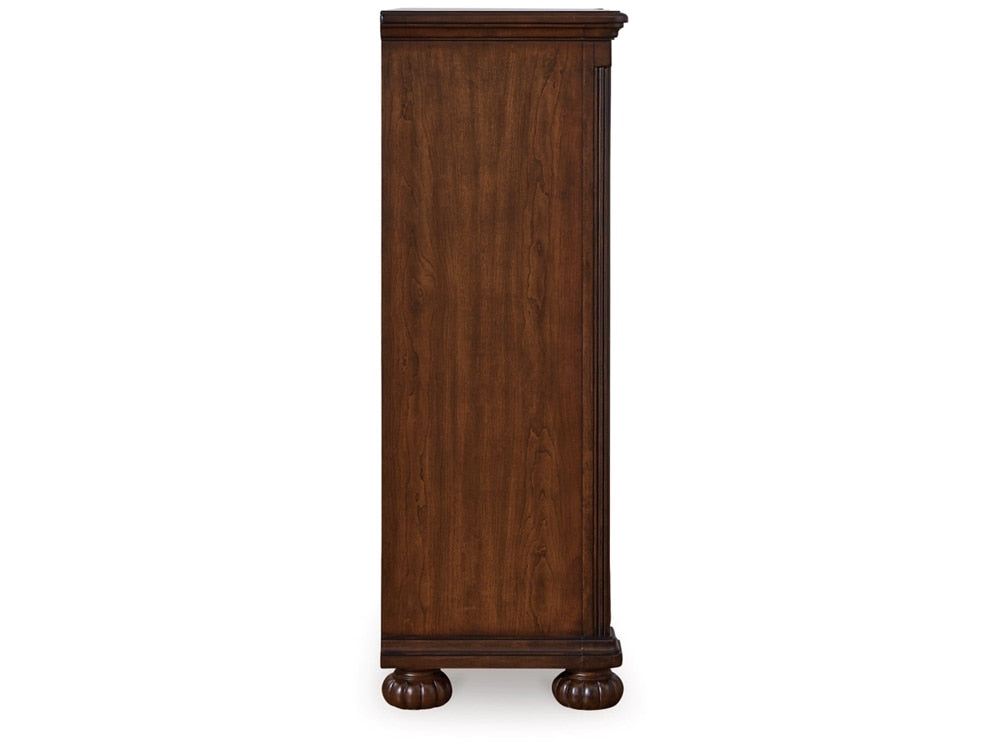 Signature Design by Ashley - Lavinton Five Drawer Chest in Brown - B764-46 veiw 4