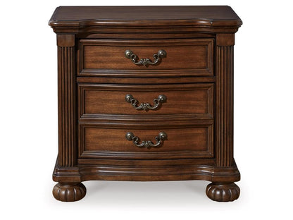 Signature Design by Ashley - Lavinton Three Drawer Night Stand in Brown - B764-93 veiw 1
