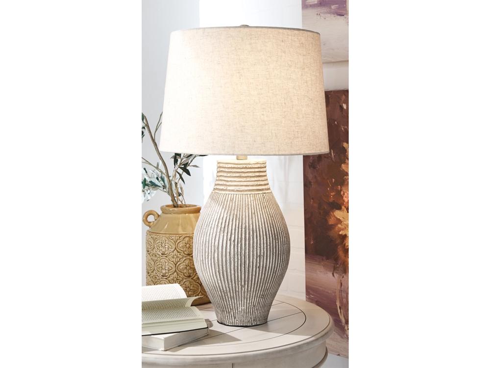 Signature Design by Ashley - Layal Paper Table Lamp in Beige - L235634 veiw 2