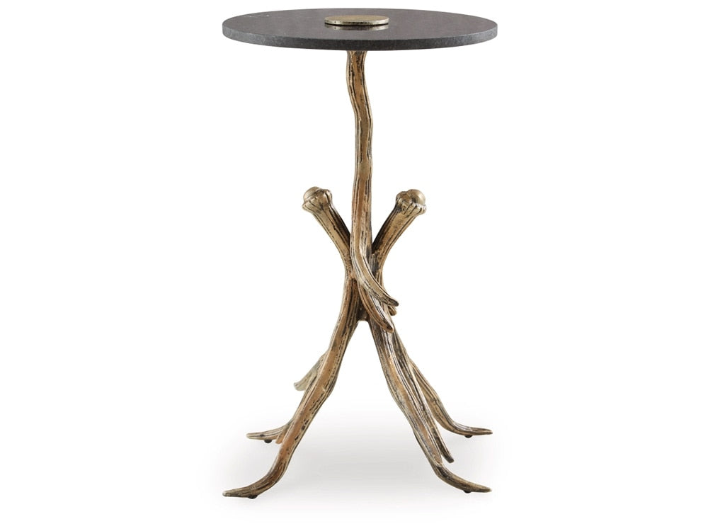 Signature Design by Ashley - Lemkins Accent Table in Black/Antique Gold Finish - A4000606 veiw 1