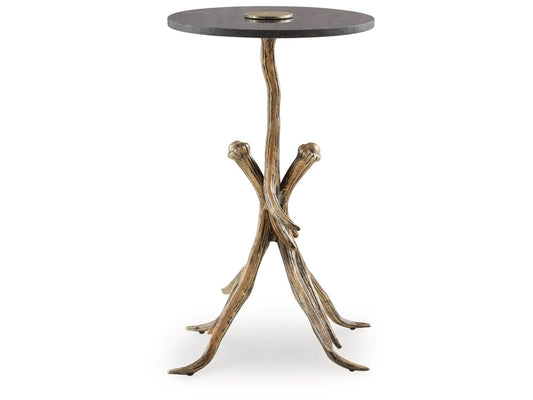 Signature Design by Ashley - Lemkins Accent Table in Black/Antique Gold Finish - A4000606 veiw 1