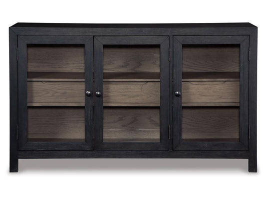 Signature Design by Ashley - Lenston Accent Cabinet in Black/Gray - A4000508 veiw 1