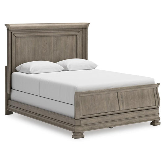 Signature Design by Ashley - Lexorne Queen Sleigh Bed in Gray veiw 1