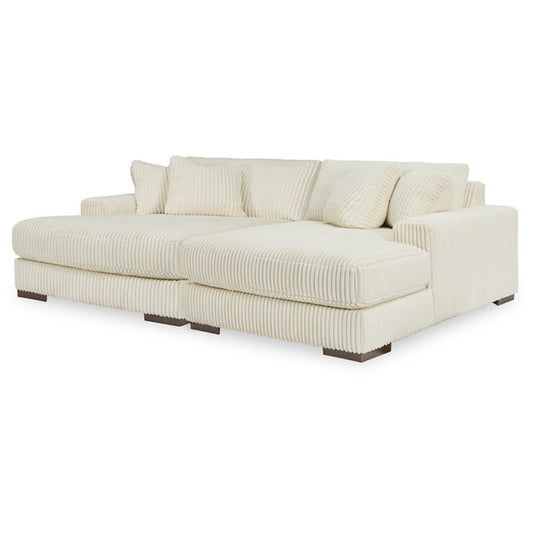 Signature Design by Ashley - Lindyn Fabric Chaise in Ivory veiw 1