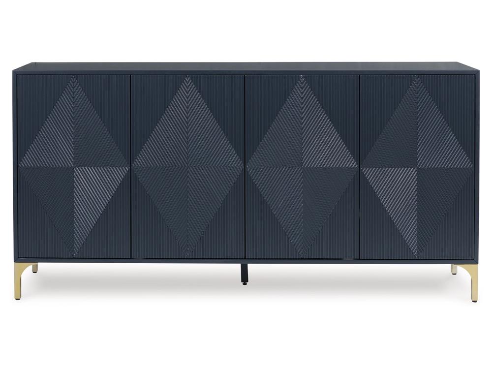 Signature Design by Ashley - Loirwick Accent Cabinet in Dark Blue - A4000677 veiw 1