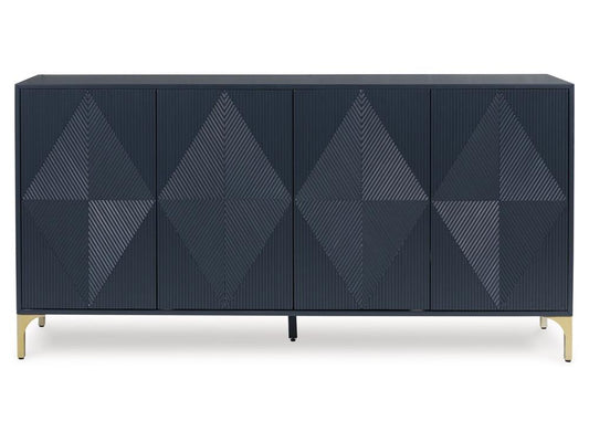 Signature Design by Ashley - Loirwick Accent Cabinet in Dark Blue - A4000677 veiw 1