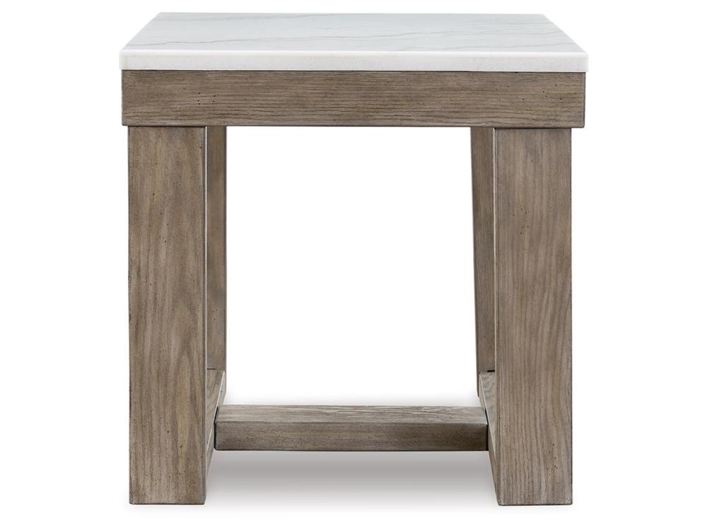 Signature Design by Ashley - Loyaska Square End Table in Brown/Ivory - T789-2 veiw 1